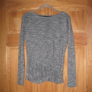 Athleta Black/Gray Long Sleeve Top